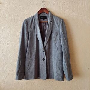 BCBGMaxazria grey cotton blazer oversized size XS